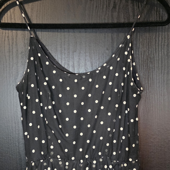 Vintage Black Polka Dot Dress - Picture 3 of 6